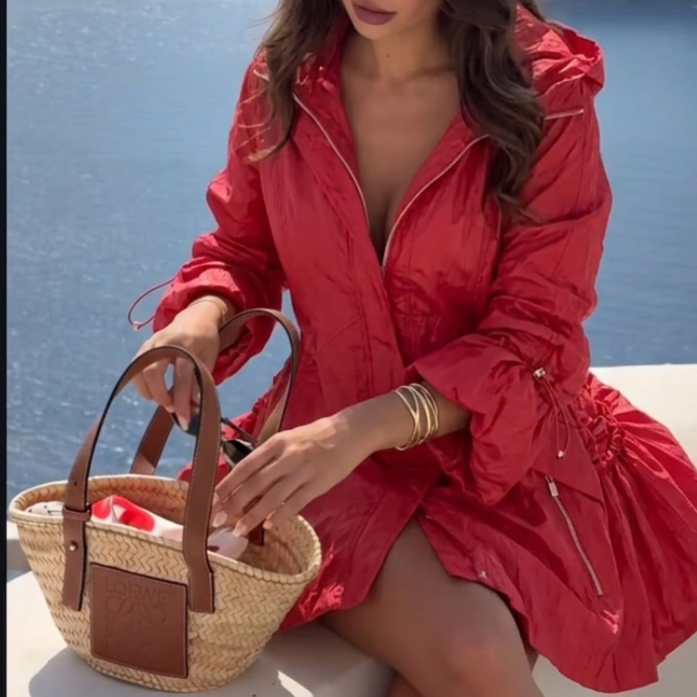 Vintage Beautiful MarCona Red Jacket Coat size PS